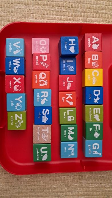 Maleta de Blocos de Madeira Educativos (Completa - 58 peças)