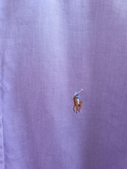 Liliowa koszula męska Ralph Lauren