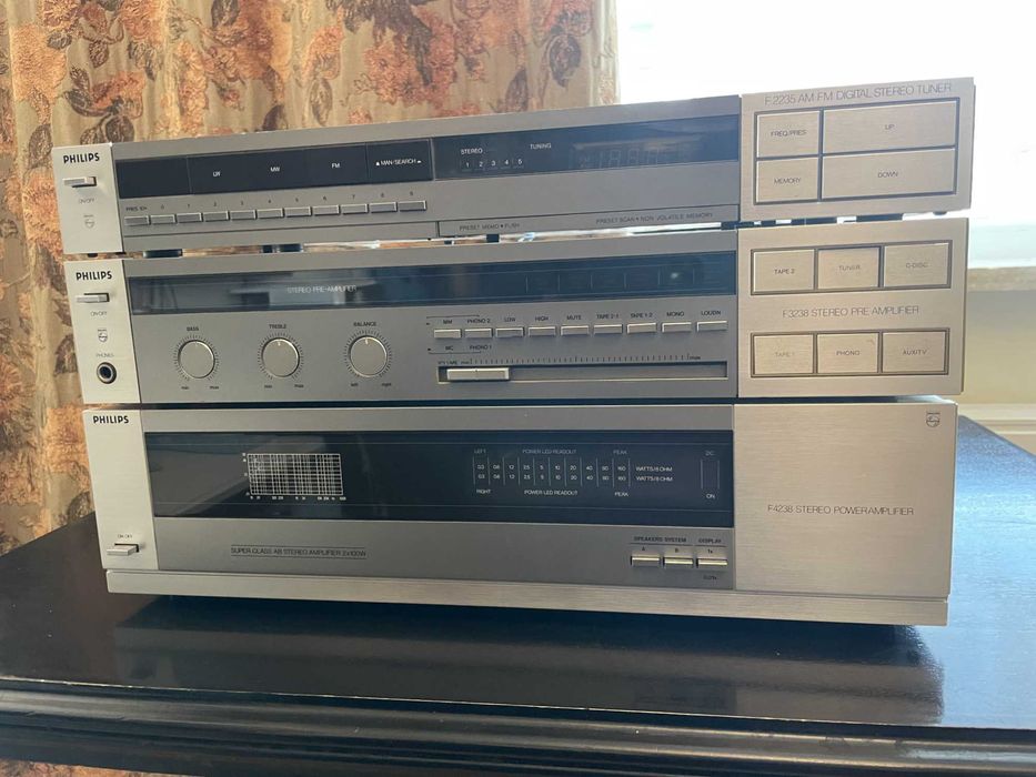 Philips F4238 + F3238 + F2235 - Modułowy system hi-fi vintage serii F