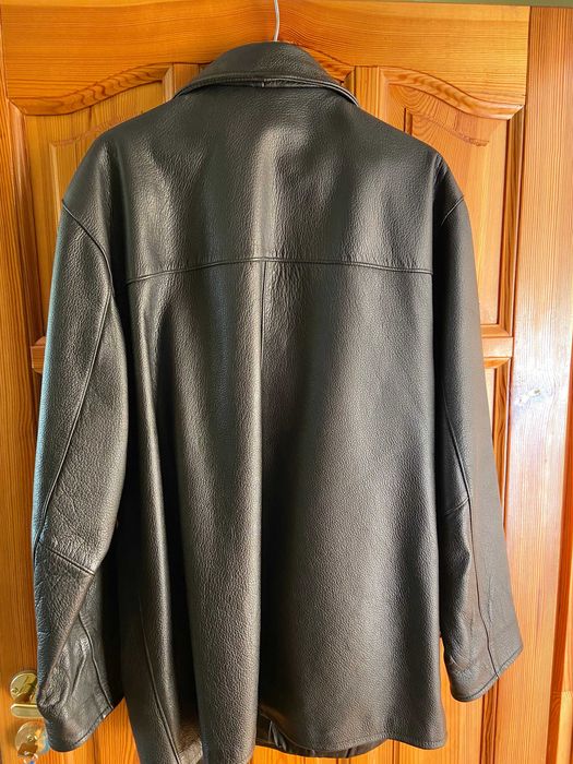 kurtka skórzana kolor czarny