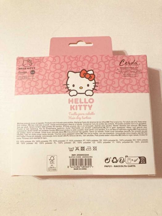 Hello Kitty  Toalha de Cabelo