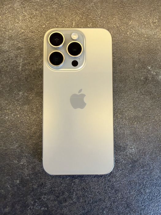 iPhone 15 Pro 128GB | Silver/Natural Titanium | Stan IDEALNY - Jak Nowy!