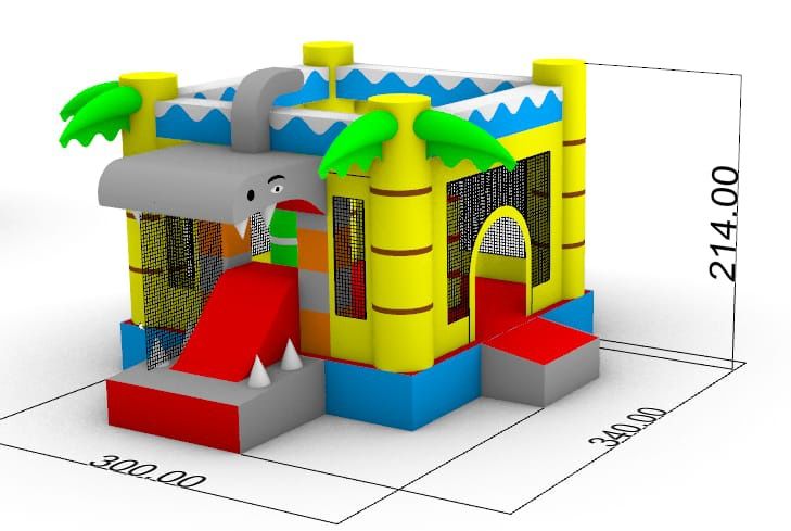 Insuflável Mini Multiplay Tubarão (novo)
