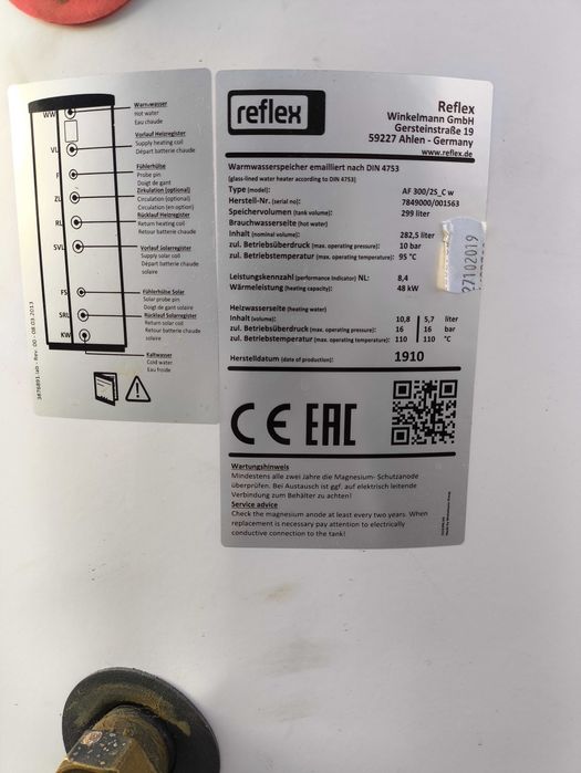 Sistema de painéis solares térmicos 300l