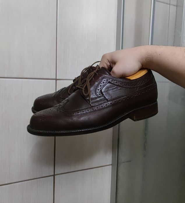 Męskie półbuty 42  typu brogues wingtip marki  Extra Weiter  wykonane