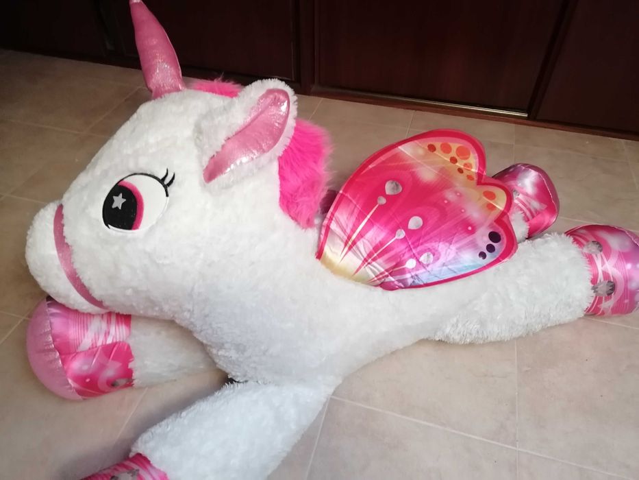 Peluche unicornio gigante como novo