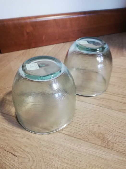 Świecznik szklany zestaw 2szt PartyLite
