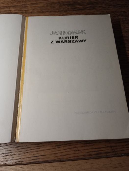 Kurier z Warszawy. Jan Nowak