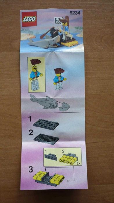 Klocki LEGO® 6234 Pirates - Renegade's Raft 1991r. Kompletność 100%