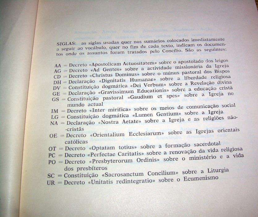SINOPSE documentos conciliares Vaticano II
