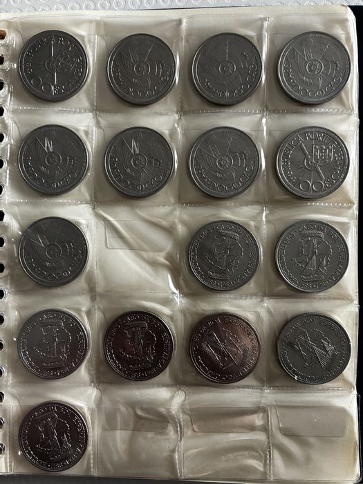 Coleção Moedas Comemorativas 100 Escudos 1980/91