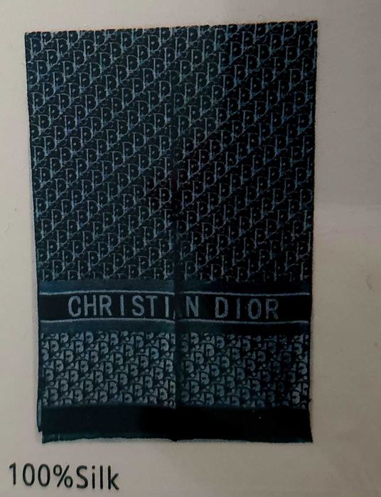 Szalik 100% jedwab premium granatowy