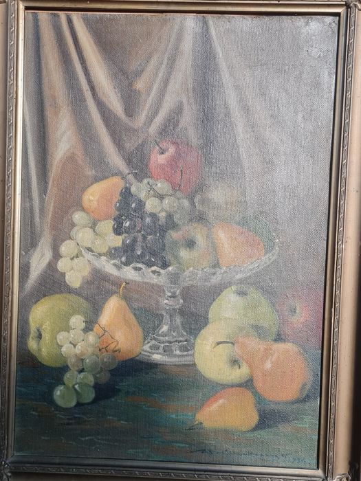 Obraz Wacława Chodkowskiego "Owoce" (1934 r.)