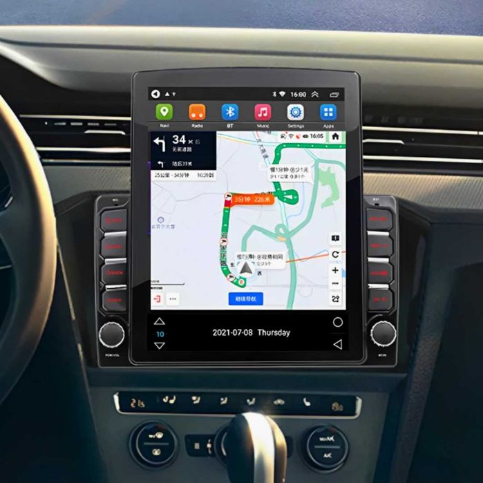 Auto Rádio Android GPS Compatível com Todas as Marcas