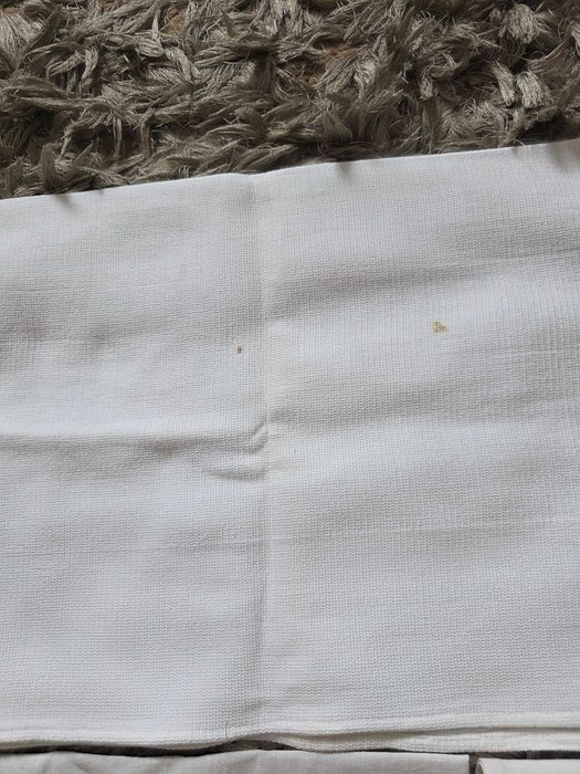 9 bialych scierek z okresu prl