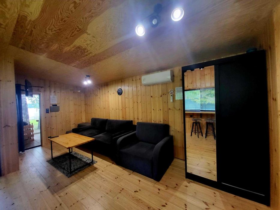 Domek z sauną nad jeziorem