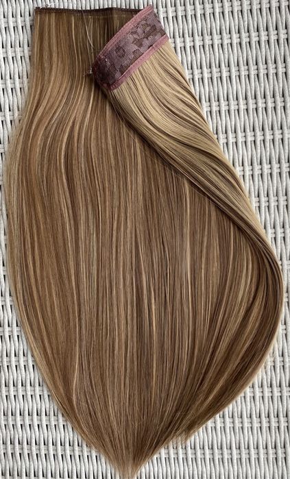 Premium Ultra włosy doczepiane, jasny brąz / pasemka, 311.