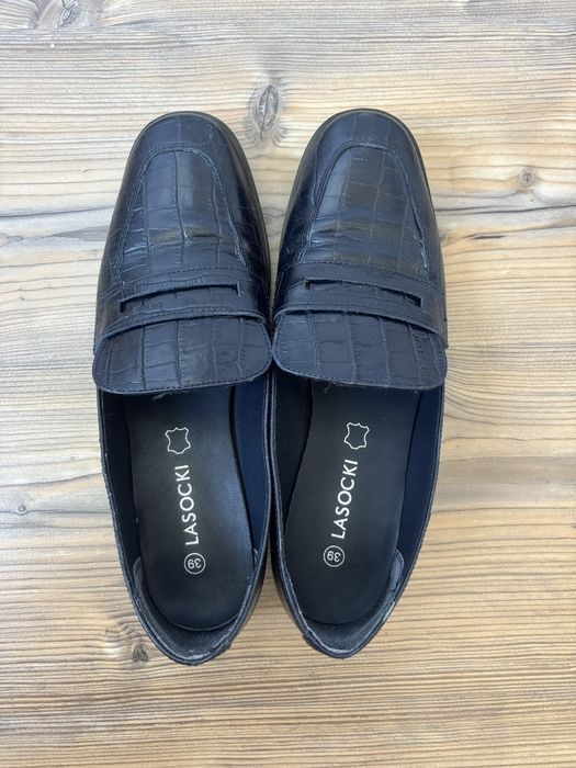 Buty skórzane damskie od lasockiego nowe 39