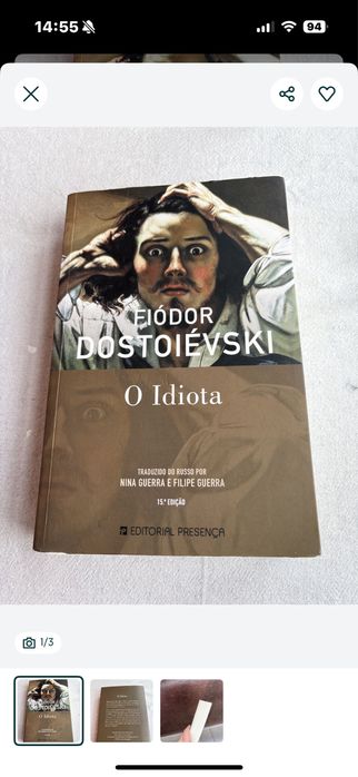 Livro “O Idiota” Fiódor Dostoiévski