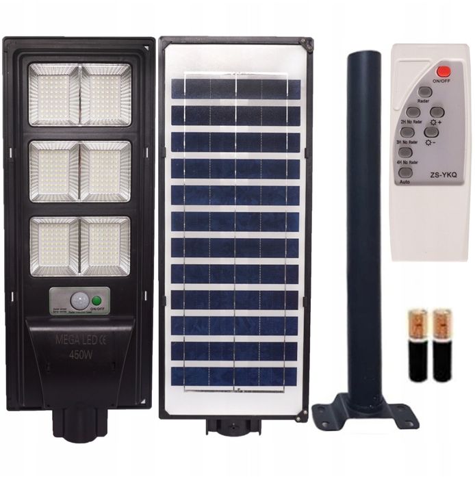 Uliczne ogrodowe lampy solar