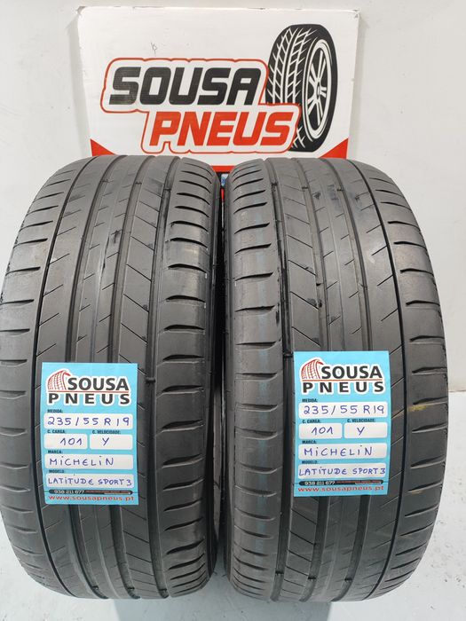 2 pneussemi novos 235-55R19 Michelin - Oferta dos Portes