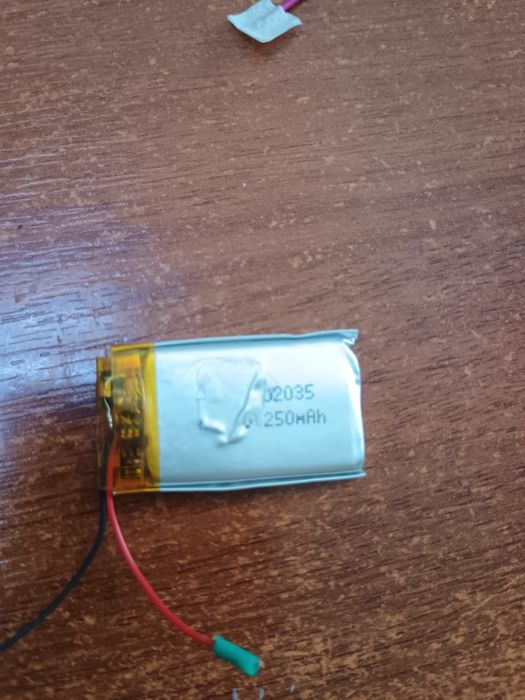 Акумулятор літій-полімерний 250 mAh 3,7v 502035