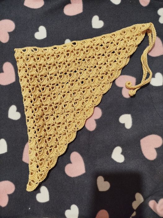 Косынка на голову вязаная женская