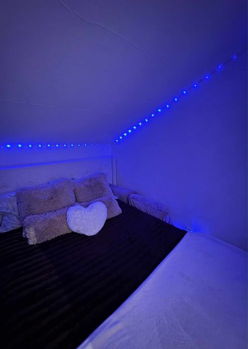 Cama bege estufada