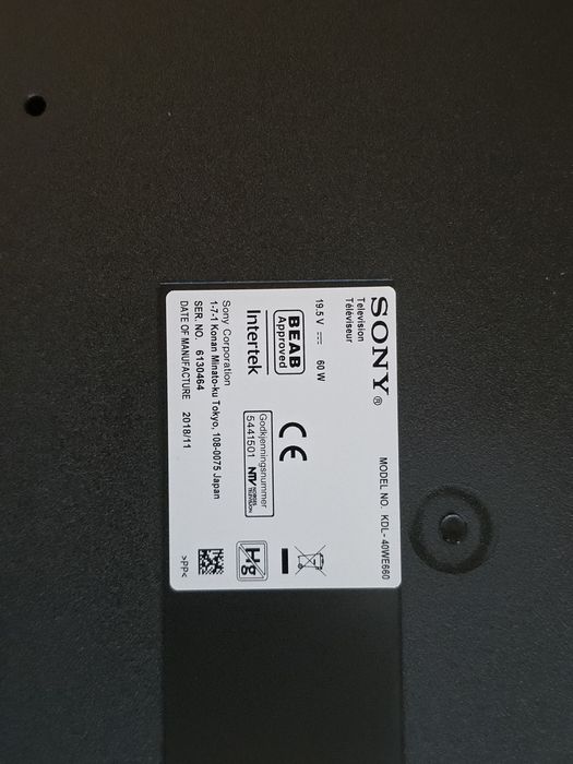 Televisão Sony Bravia 40 polegadas - Modelo SONY KDL 40WE660