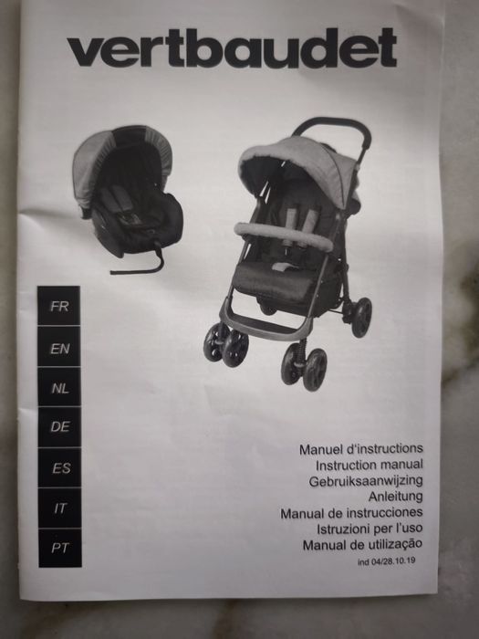 Combinado Vertbaudet :ovo e carrinho até 15 Kg