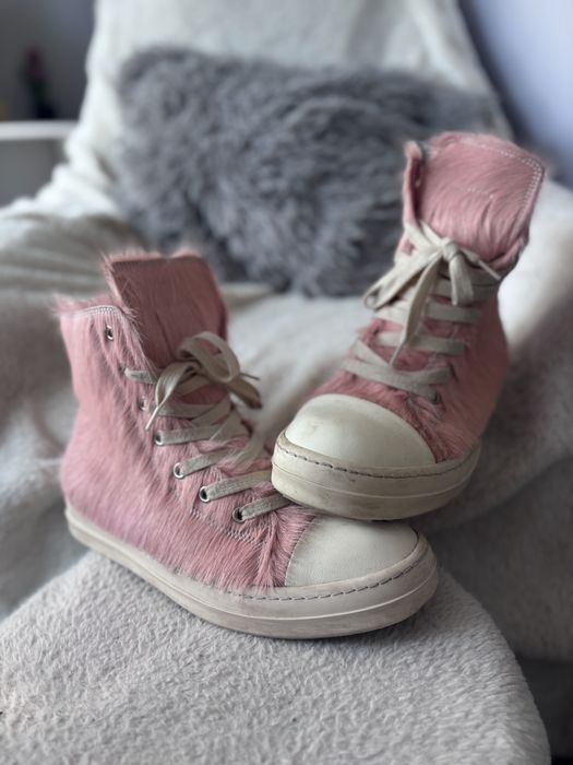 futrzane buty rick owens ramones