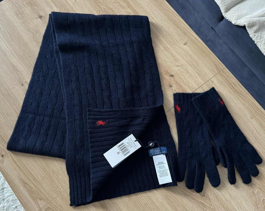 Czapka  rękawiczki Ralph Lauren