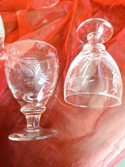Conjunto copos com trabalhados