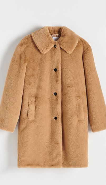 Plaszcz z imitacji futra teddy S Reserved