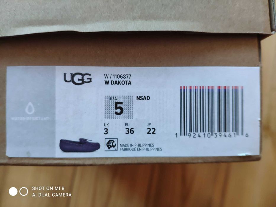 Мокасини, мокасины Ugg  Dakota 6 US, 36 р, на меху