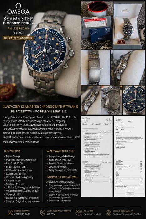 Omega Seamaster Chronograph Titanium ref. 2298.80.00