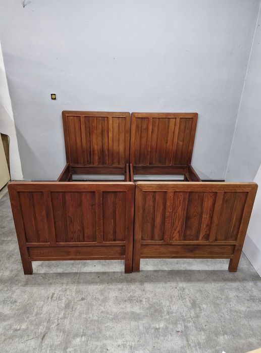 Oryginalne Dębowe Łóżka Secesyjne AntykiMarki.pl