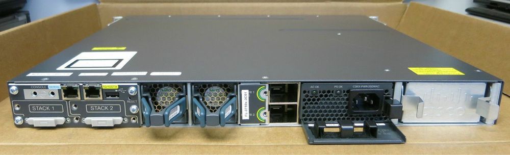 Комутатор CISCO WS-C3750X-48T-S Gigabit Switch