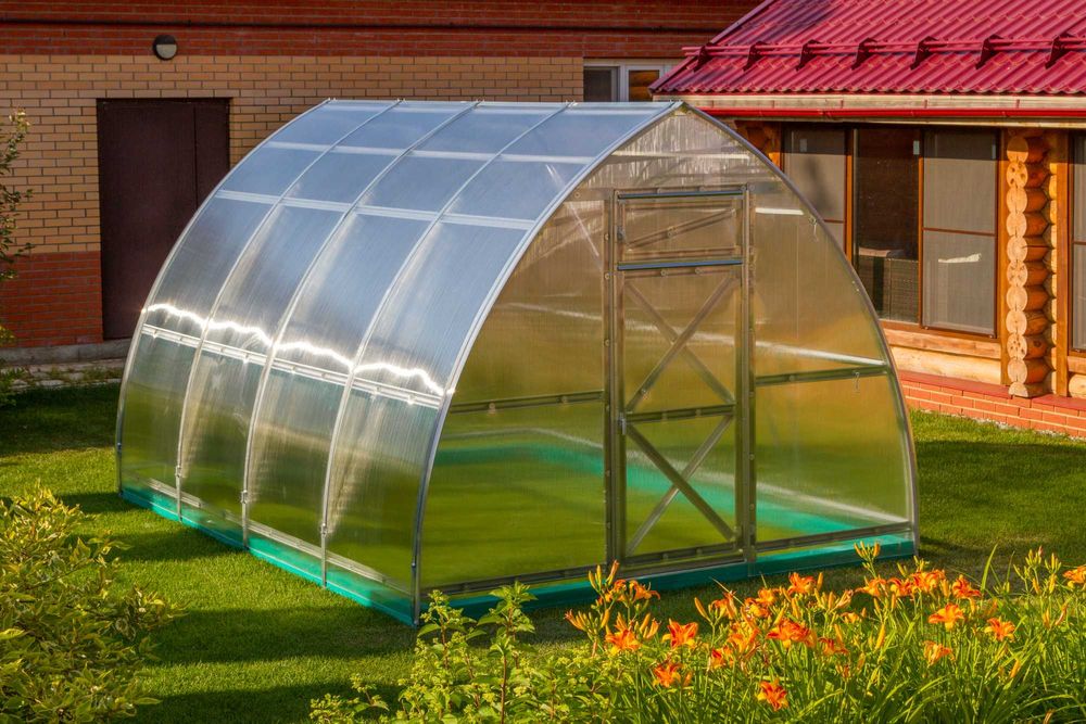 Szklarnia od 3x2 do 3x12 z poliwęglanu | 360 kg/m² | 10 lat gwarancji