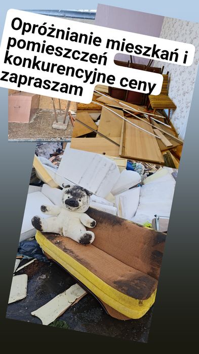 Najtańsze opróżnianie mieszkań wywóz odpadów po budowie wolne terminy