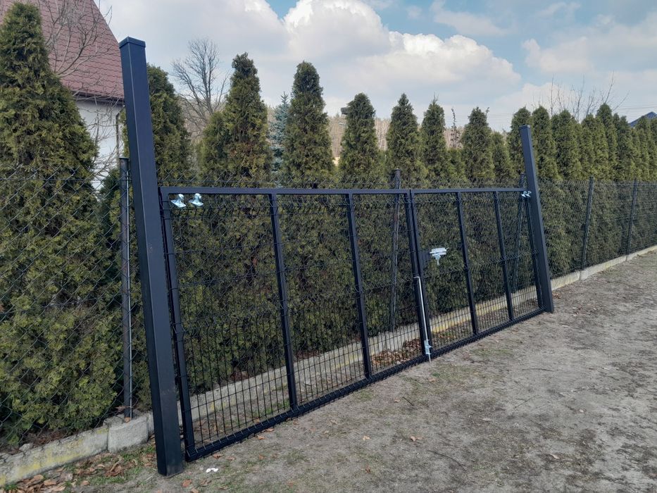 Brama 5M OD RĘKI 2x2,5m H 162  Grafit 7016 Kompletna