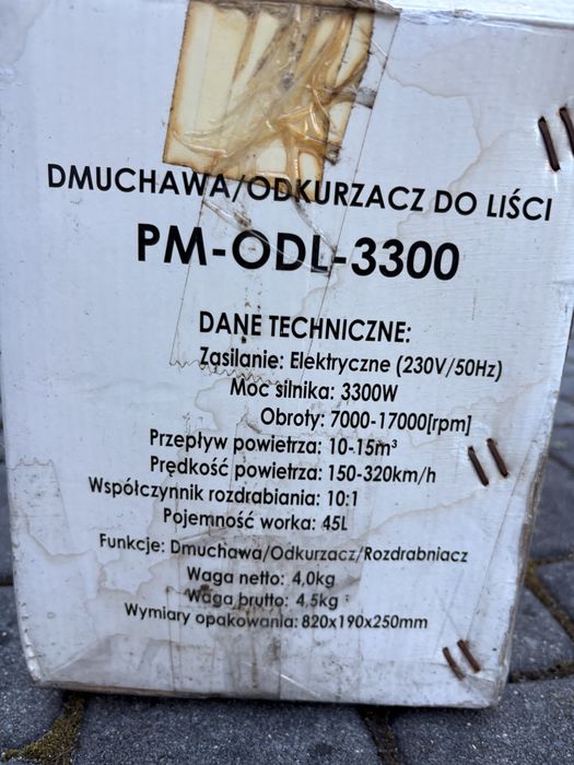 Powermat - odkurzacz z dmuchawa do lisci