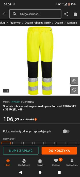 Spodnie robocze r.M