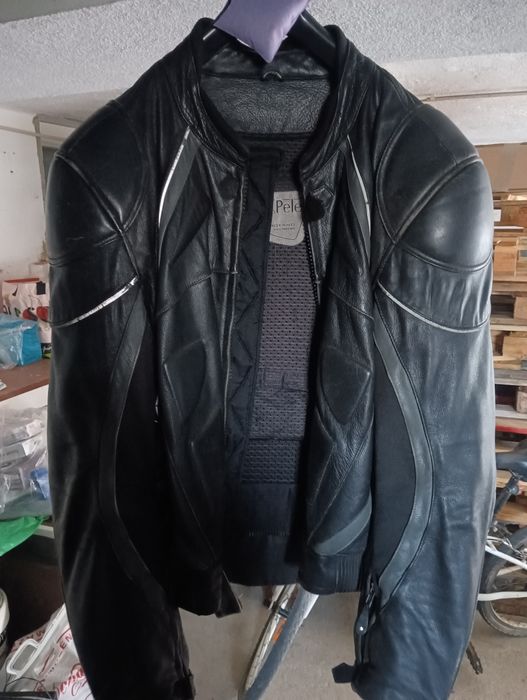 Casaco pele motard xl casa das peles