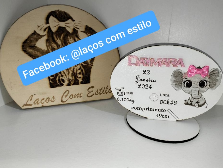 Placa nascimento MDF personalizada