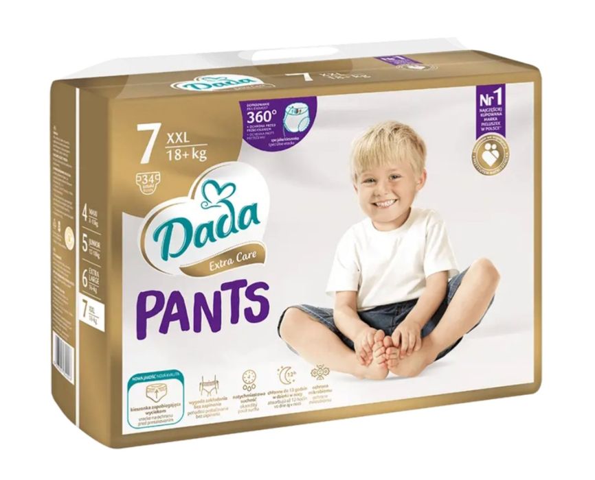 Нова ЗБІЛЬШЕНА упаковка!!! Підгузник трусиками Dada care. Ціна 345 грн