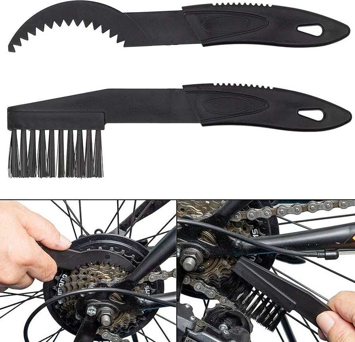 Narzędzia SZCZOTKA do CZYSZCZENIA ŁAŃCUCHA ROWERU kpl. szczotek 3 szt.