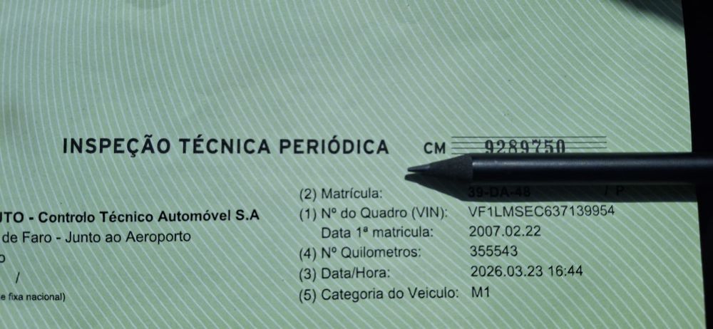 Renault Megane 1500 DCI com avaria