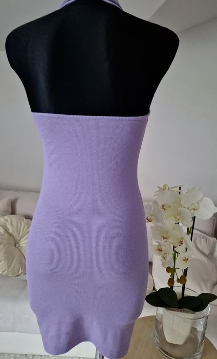 Sukienka prązki,marszczona " Shein".