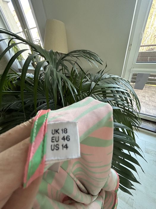 Sukienka w zwierzęcy wzór Collusion 44 XL oversize